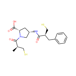 C[C@H](CS)C(=O)N1C[C@@H](NC(=O)[C@@H](CS)Cc2ccccc2)C[C@H]1C(=O)O ZINC000026578872