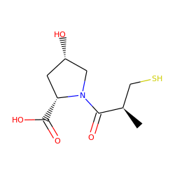 C[C@H](CS)C(=O)N1C[C@@H](O)C[C@H]1C(=O)O ZINC000028002101