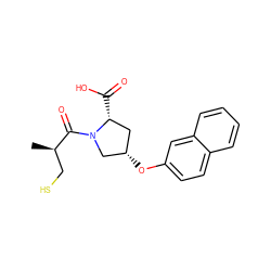 C[C@H](CS)C(=O)N1C[C@@H](Oc2ccc3ccccc3c2)C[C@H]1C(=O)O ZINC000040503769