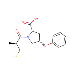 C[C@H](CS)C(=O)N1C[C@@H](Oc2ccccc2)C[C@H]1C(=O)O ZINC000040639986