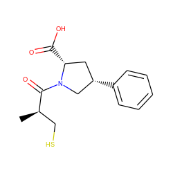 C[C@H](CS)C(=O)N1C[C@@H](c2ccccc2)C[C@H]1C(=O)O ZINC000040466825