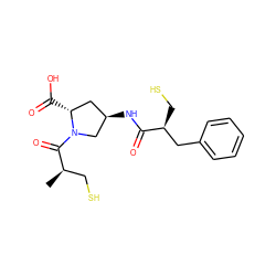 C[C@H](CS)C(=O)N1C[C@H](NC(=O)[C@@H](CS)Cc2ccccc2)C[C@H]1C(=O)O ZINC000026642975