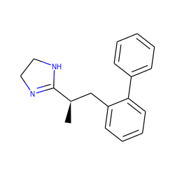 C[C@H](Cc1ccccc1-c1ccccc1)C1=NCCN1 ZINC000214911226