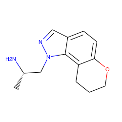 C[C@H](N)Cn1ncc2ccc3c(c21)CCCO3 ZINC000143284565