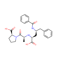 C[C@H](N[C@@H](C[C@H](Cc1ccccc1)NC(=O)c1ccccc1)C(=O)O)C(=O)N1CCC[C@H]1C(=O)O ZINC000095607504