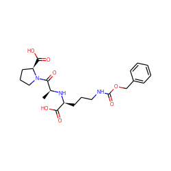 C[C@H](N[C@@H](CCCNC(=O)OCc1ccccc1)C(=O)O)C(=O)N1CCC[C@H]1C(=O)O ZINC000013590056