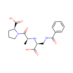 C[C@H](N[C@@H](CNC(=O)c1ccccc1)C(=O)O)C(=O)N1CCC[C@H]1C(=O)O ZINC000040718763