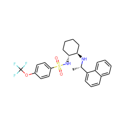 C[C@H](N[C@@H]1CCCC[C@H]1NS(=O)(=O)c1ccc(OC(F)(F)F)cc1)c1cccc2ccccc12 ZINC000001551995