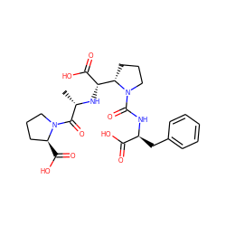 C[C@H](N[C@H](C(=O)O)[C@@H]1CCCN1C(=O)N[C@@H](Cc1ccccc1)C(=O)O)C(=O)N1CCC[C@@H]1C(=O)O ZINC000027438625