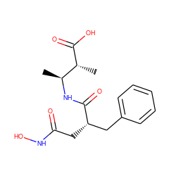 C[C@H](NC(=O)[C@@H](CC(=O)NO)Cc1ccccc1)[C@@H](C)C(=O)O ZINC000029317504