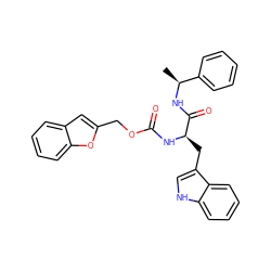 C[C@H](NC(=O)[C@@H](Cc1c[nH]c2ccccc12)NC(=O)OCc1cc2ccccc2o1)c1ccccc1 ZINC000001550776