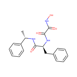 C[C@H](NC(=O)[C@H](Cc1ccccc1)NC(=O)C(=O)NO)c1ccccc1 ZINC000013439887