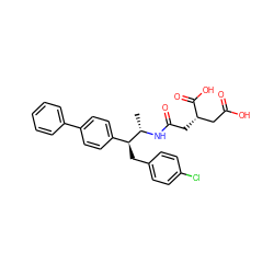 C[C@H](NC(=O)C[C@@H](CC(=O)O)C(=O)O)[C@@H](Cc1ccc(Cl)cc1)c1ccc(-c2ccccc2)cc1 ZINC000026152777