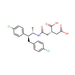 C[C@H](NC(=O)C[C@@H](CC(=O)O)C(=O)O)[C@@H](Cc1ccc(Cl)cc1)c1ccc(Cl)cc1 ZINC000026156426