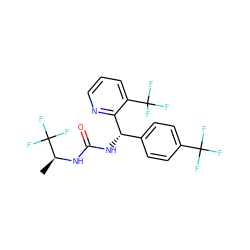 C[C@H](NC(=O)N[C@@H](c1ccc(C(F)(F)F)cc1)c1ncccc1C(F)(F)F)C(F)(F)F ZINC000217940966