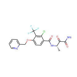 C[C@H](NC(=O)c1ccc(OCc2ccccn2)c(C(F)(F)F)c1Cl)C(=O)C(N)=O ZINC000064549718