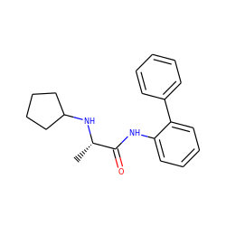 C[C@H](NC1CCCC1)C(=O)Nc1ccccc1-c1ccccc1 ZINC000004969221