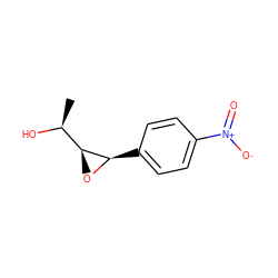 C[C@H](O)[C@@H]1O[C@@H]1c1ccc([N+](=O)[O-])cc1 ZINC000169705256