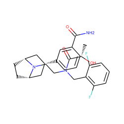 C[C@H](O)C(=O)N(CCN1[C@H]2CC[C@@H]1C[C@H](c1cccc(C(N)=O)c1)C2)Cc1c(F)cccc1F ZINC000117290275