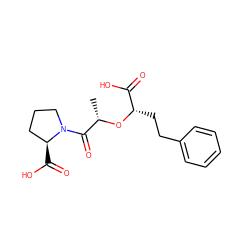 C[C@H](O[C@@H](CCc1ccccc1)C(=O)O)C(=O)N1CCC[C@@H]1C(=O)O ZINC000028755887