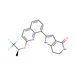 C[C@H](Oc1ccc2cccc(-c3cc4c([nH]3)CCNC4=O)c2n1)C(F)(F)F ZINC000222327731