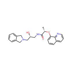 C[C@H](Oc1cccc2cccnc12)C(=O)NC[C@@H](O)CN1Cc2ccccc2C1 ZINC000217092536