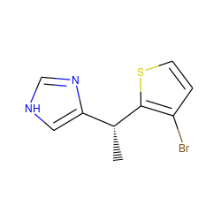 C[C@H](c1c[nH]cn1)c1sccc1Br ZINC000000022764