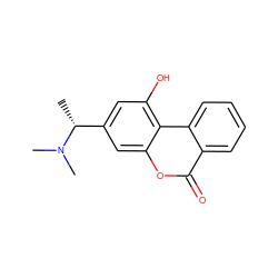 C[C@H](c1cc(O)c2c(c1)oc(=O)c1ccccc12)N(C)C ZINC000220080131