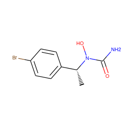 C[C@H](c1ccc(Br)cc1)N(O)C(N)=O ZINC000000004795