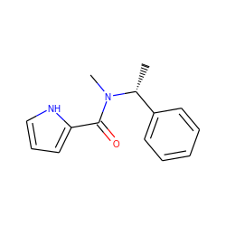 C[C@H](c1ccccc1)N(C)C(=O)c1ccc[nH]1 ZINC000014959061