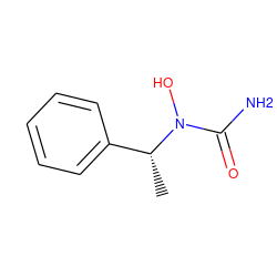 C[C@H](c1ccccc1)N(O)C(N)=O ZINC000013762745