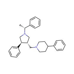 C[C@H](c1ccccc1)N1C[C@H](CN2CCC(c3ccccc3)CC2)[C@@H](c2ccccc2)C1 ZINC000026662702