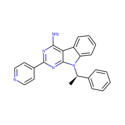 C[C@H](c1ccccc1)n1c2ccccc2c2c(N)nc(-c3ccncc3)nc21 ZINC000013835487