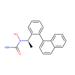 C[C@H](c1ccccc1-c1cccc2ccccc12)N(O)C(N)=O ZINC000029571276