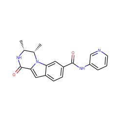 C[C@H]1[C@@H](C)NC(=O)c2cc3ccc(C(=O)Nc4cccnc4)cc3n21 ZINC000217028284