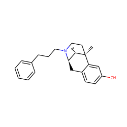 C[C@H]1[C@H]2Cc3ccc(O)cc3[C@]1(C)CCN2CCCc1ccccc1 ZINC000013726142