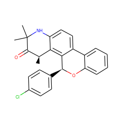 C[C@H]1C(=O)C(C)(C)Nc2ccc3c(c21)[C@H](c1ccc(Cl)cc1)Oc1ccccc1-3 ZINC000003831981