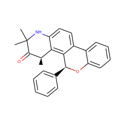 C[C@H]1C(=O)C(C)(C)Nc2ccc3c(c21)[C@H](c1ccccc1)Oc1ccccc1-3 ZINC000013796862