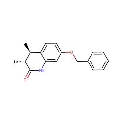 C[C@H]1C(=O)Nc2cc(OCc3ccccc3)ccc2[C@@H]1C ZINC000013835579