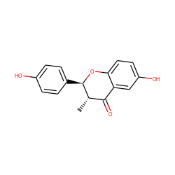 C[C@H]1C(=O)c2cc(O)ccc2O[C@@H]1c1ccc(O)cc1 ZINC000013558890