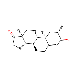 C[C@H]1C[C@@]2(C)C(=CC1=O)CC[C@H]1[C@@H]3CCC(=O)[C@@]3(C)CC[C@@H]12 ZINC000137364410