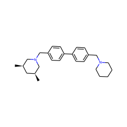 C[C@H]1C[C@@H](C)CN(Cc2ccc(-c3ccc(CN4CCCCC4)cc3)cc2)C1 ZINC000040859821