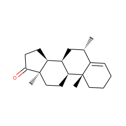 C[C@H]1C[C@@H]2[C@@H]3CCC(=O)[C@]3(C)CC[C@@H]2[C@@]2(C)CCCC=C12 ZINC000036289429