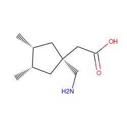 C[C@H]1C[C@](CN)(CC(=O)O)C[C@H]1C ZINC000101311074