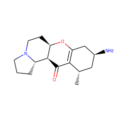 C[C@H]1C[C@H](N)CC2=C1C(=O)[C@H]1[C@@H]3CCCN3CC[C@H]1O2 ZINC000015263435