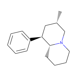 C[C@H]1C[C@H](c2ccccc2)[C@H]2CCCCN2C1 ZINC000028645464