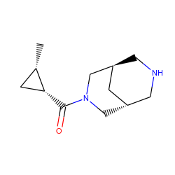 C[C@H]1C[C@H]1C(=O)N1C[C@H]2CNC[C@@H](C2)C1 ZINC000101689053