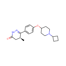 C[C@H]1CC(=O)NN=C1c1ccc(OC2CCN(C3CCC3)CC2)cc1 ZINC000082152226