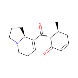 C[C@H]1CC=CC(=O)[C@@H]1C(=O)C1=CCCN2CCC[C@@H]12 ZINC000034884218