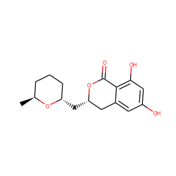 C[C@H]1CCC[C@H](C[C@H]2Cc3cc(O)cc(O)c3C(=O)O2)O1 ZINC000028539087